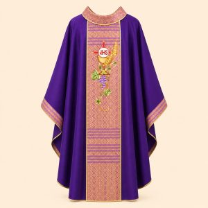 Áo Lễ Màu Tím Ms 14 mặt trước