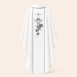 Áo Lễ Màu Trắng Ms 01 mặt trước
