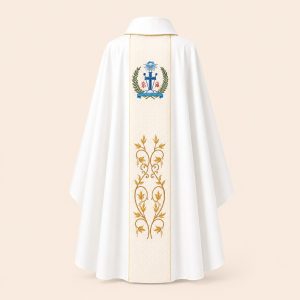 Áo Lễ Màu Trắng Ms 08 mặt sau