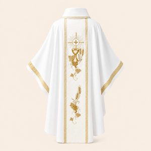 Áo Lễ Màu Trắng Ms 13 mặt sau