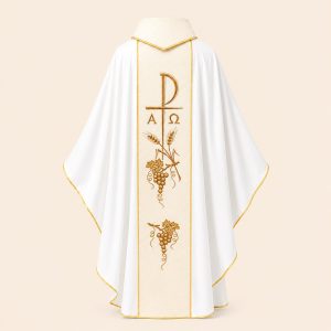 Áo Lễ Màu Trắng Ms 14 mặt sau