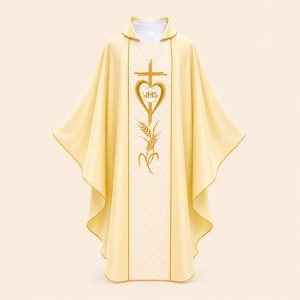 Áo Lễ Màu Vàng Ms 011 mặt trước