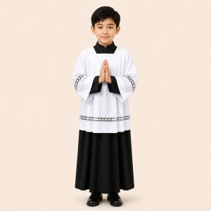 áo giúp lễ đen