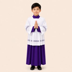 áo giúp lễ tím