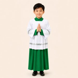 áo giúp lễ xanh